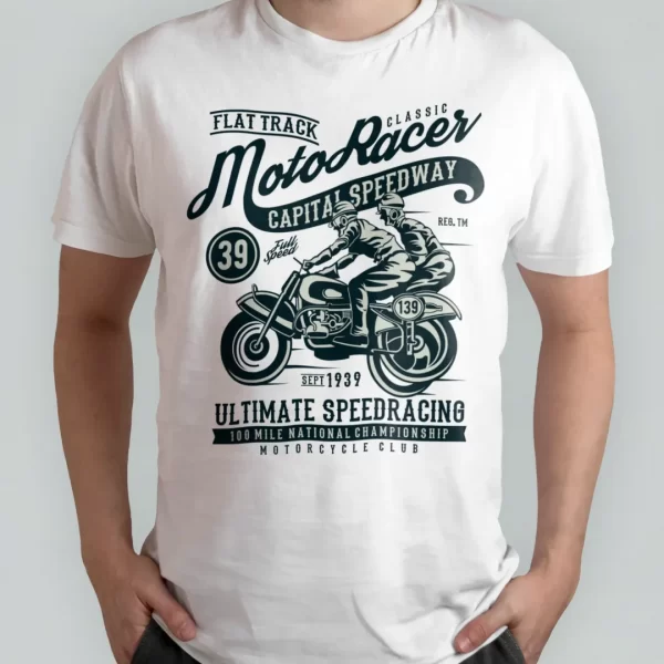 Moto Racer Classic White