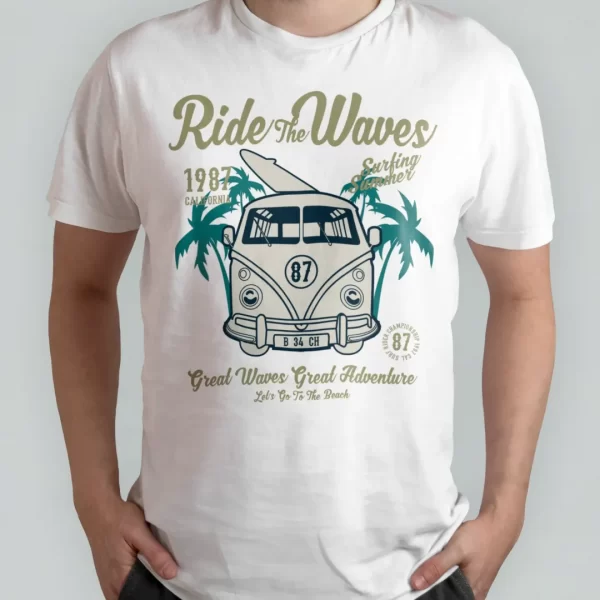 Ride The Waves White