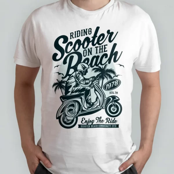 Scooter Beach White